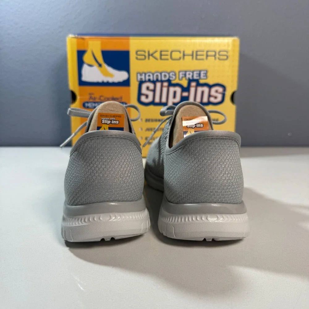 Skechers Hands Free Slip-ins Women 5.5 Grey NEW Ultra Flex 3.0 104421